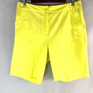EP Pro Golf 12 Neon Yellow Green Athletic Shorts